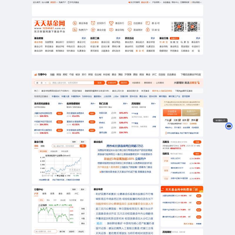 天天基金网(1234567.com.cn) --首批独立基金销售机构-- 东方财富网旗下基金平台!